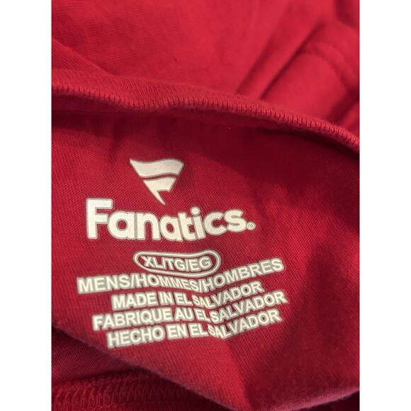 San Francisco 49ers Men T-Shirt XL Red Fanatics 49ers Logo NFL‎ Football - Picture 6 of 6